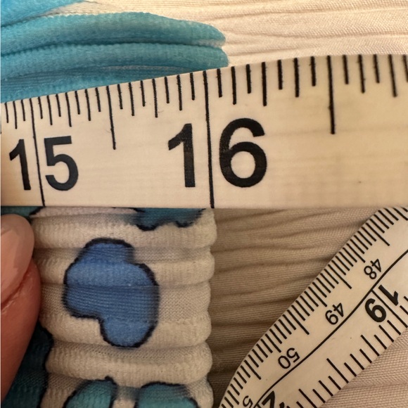 Jennifer Lopez Santorini Escape Ombre Floral Hawaiian Sleeveless Dress PS - Picture 7 of 13